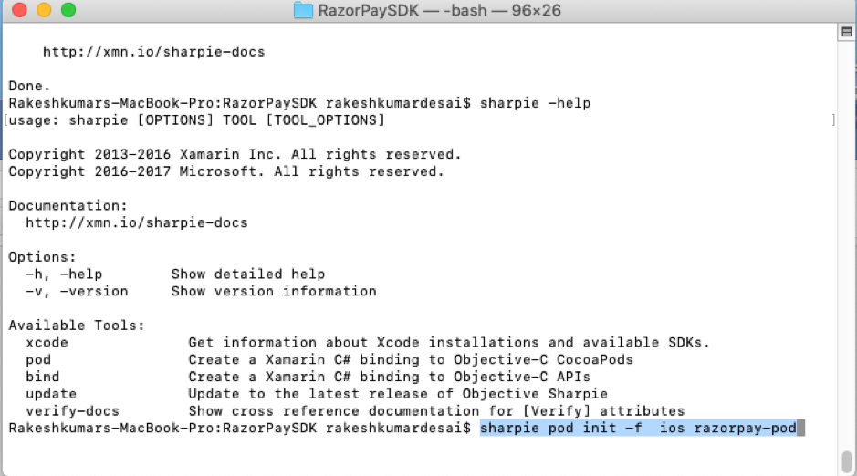 Creating Xamarin iOS Binding For Razorpay Payment Gateway